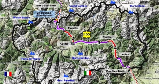 Via Farncigena route